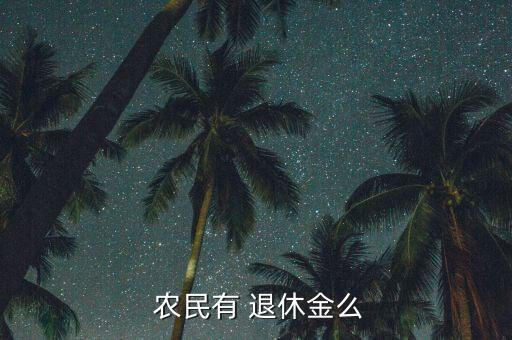 農民怎么領取退休金,農民否退休金暫時可以領取