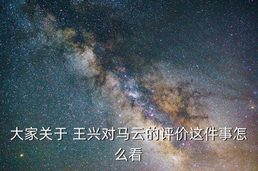 大家關于 王興對馬云的評價這件事怎么看