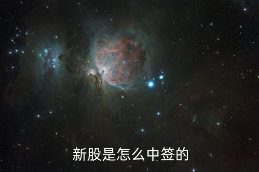 新股中簽號怎么產生,某新股《中簽結果公告》出爐