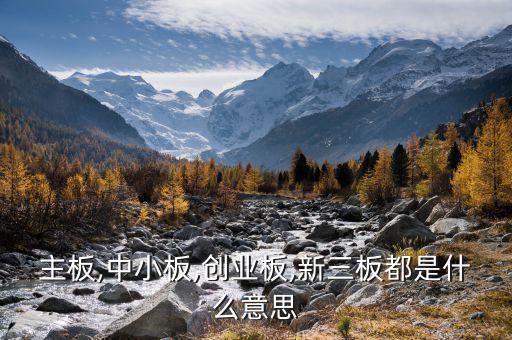 中小板中怎么看出是否民營(yíng),中小板、創(chuàng)業(yè)板、主板是什么意思?
