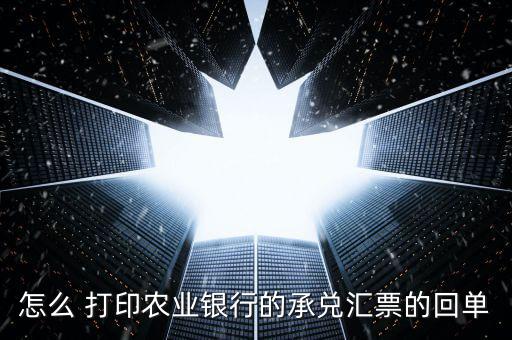 農行怎么打印打冠字號的憑條,農行打印承兌匯票有幾種方法?