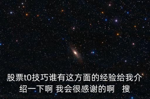 1操0的有什么技巧，股票t0技巧誰有這方面的經(jīng)驗(yàn)給我介紹一下啊 我會很感謝的啊   搜