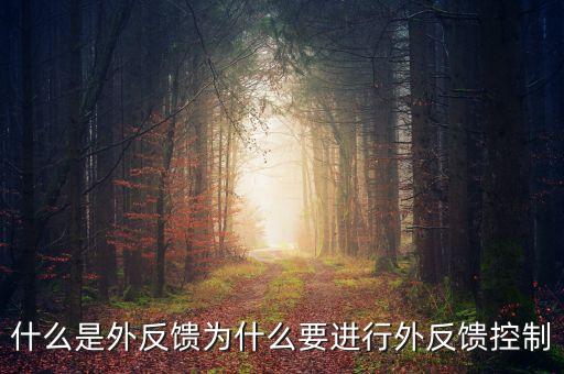 什么是機械外反饋，什么是外反饋為什么要進行外反饋控制
