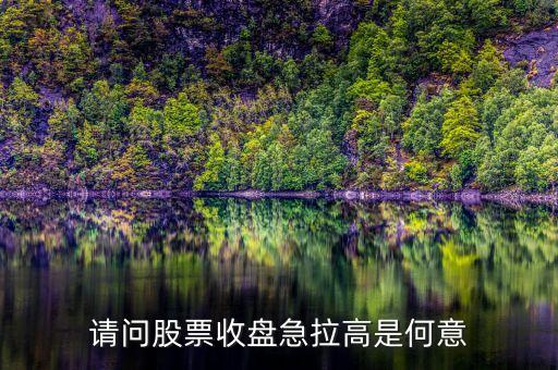 股票收盤(pán)拉漲什么意思，收盤(pán)上漲是什么意思