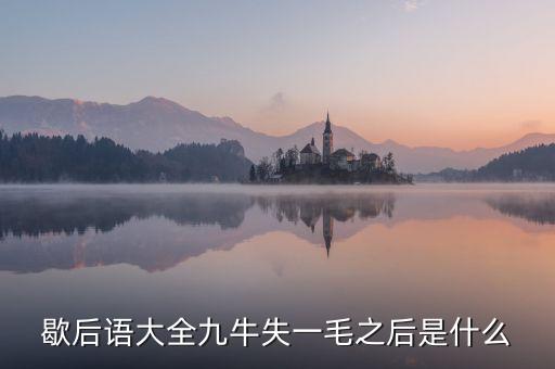 九牛失一毛的下預(yù)示什么，九牛失一毛