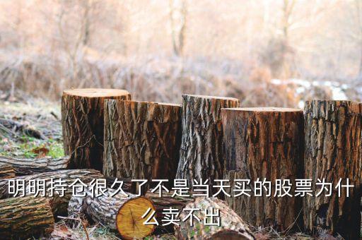 持倉(cāng)股票為什么賣不出，為什么我的股票賣不出去呀