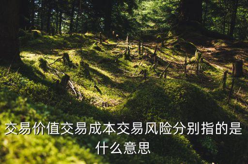 交易成本是什么，什么是交易費用