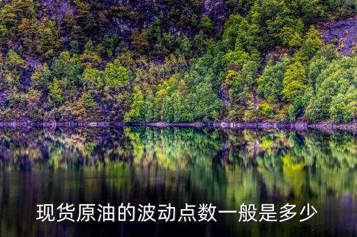 現(xiàn)貨原油的波動點(diǎn)數(shù)一般是多少