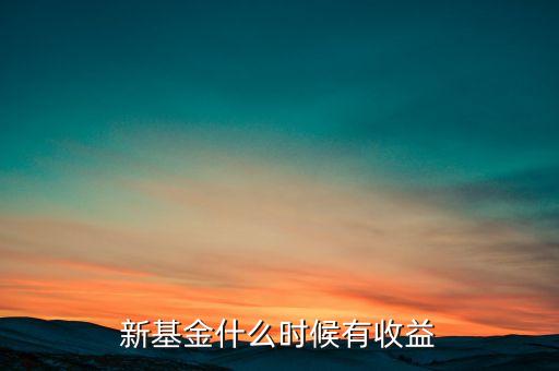 新基金什么時候有收益，新基金什么時候有收益