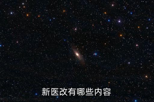 什么是新醫(yī)改，新醫(yī)改有哪些內(nèi)容