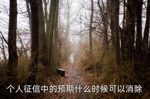中國正信什么時(shí)候分紅，個(gè)人征信中的預(yù)期什么時(shí)候可以消除