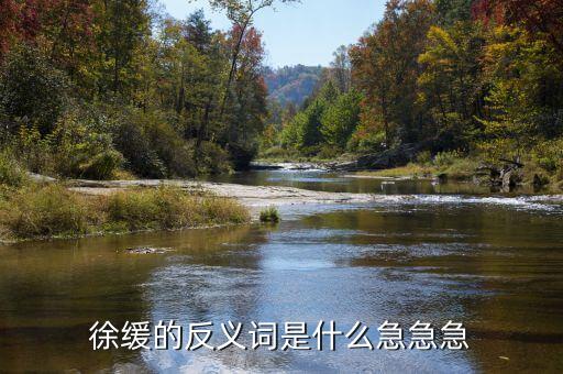 徐緩是什么意思，徐緩的反義詞是什么急急急
