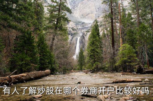 有人了解炒股在哪個(gè)券商開(kāi)戶比較好嗎