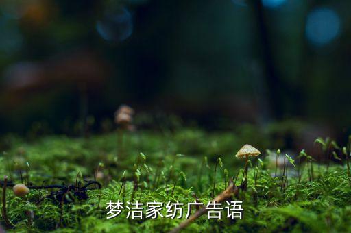 夢(mèng)潔家紡廣告語(yǔ)