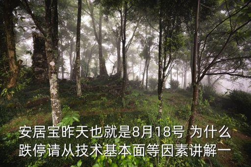 安居寶為什么虧損，安居寶昨天也就是8月18號(hào) 為什么跌停請(qǐng)從技術(shù)基本面等因素講解一