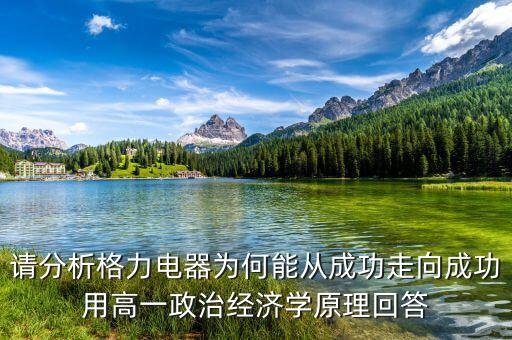 請(qǐng)分析格力電器為何能從成功走向成功用高一政治經(jīng)濟(jì)學(xué)原理回答