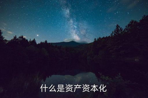 國有資產(chǎn)資本化是什么，資產(chǎn)資本化是什么意思