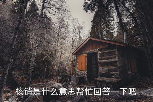 什么是不良資產(chǎn)核銷，核銷是什么意思