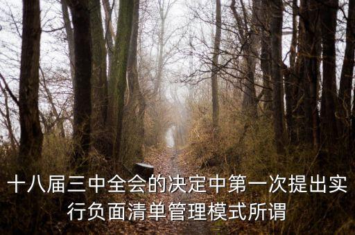 市場準(zhǔn)入負(fù)面清單制度是什么，為什么要制定市場準(zhǔn)入負(fù)面清單