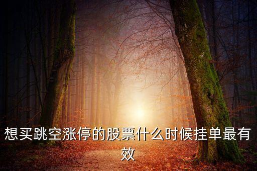 掛漲停價(jià)什么時(shí)候有效，追漲停幾點(diǎn)掛單是有效的