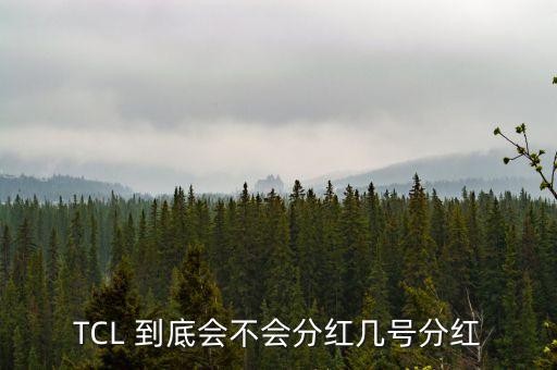 tcl什么時(shí)候分紅，TCL 到底會(huì)不會(huì)分紅幾號(hào)分紅