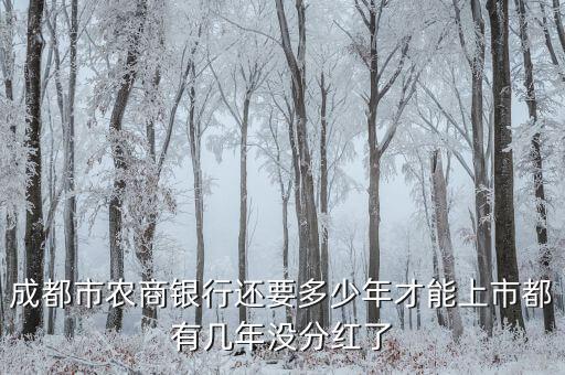 成都銀行什么時(shí)候上市，成都銀行能上市嗎