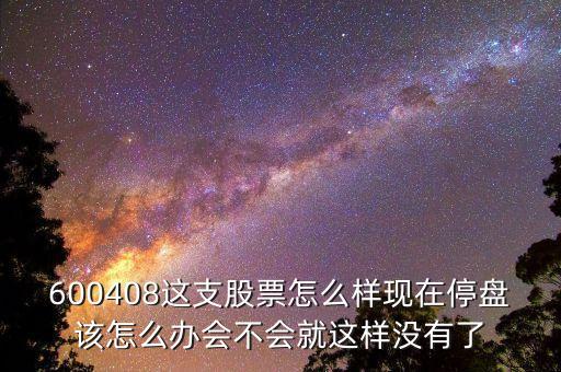 600408這支股票怎么樣現(xiàn)在停盤該怎么辦會(huì)不會(huì)就這樣沒(méi)有了