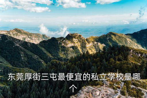 東莞福民集團,東莞厚街福民學校