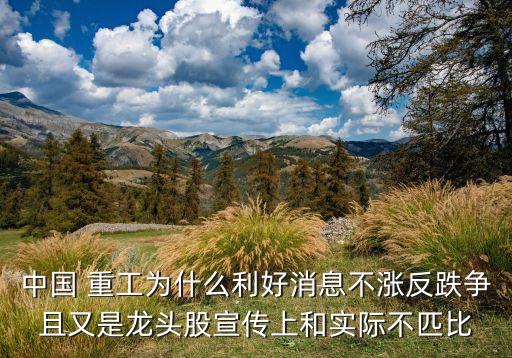 中國 重工為什么利好消息不漲反跌爭(zhēng)且又是龍頭股宣傳上和實(shí)際不匹比