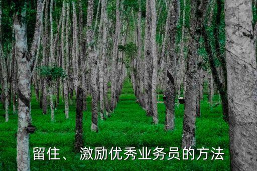 留住、 激勵(lì)優(yōu)秀業(yè)務(wù)員的方法