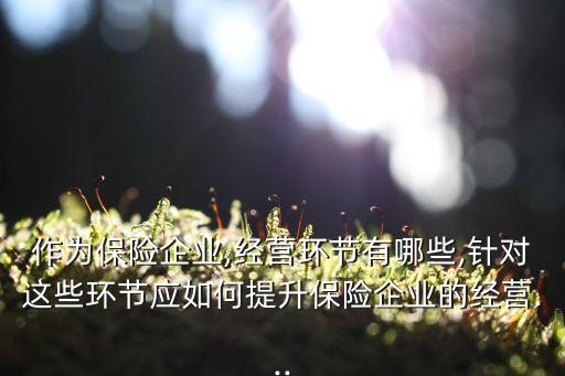 保險公司如何運(yùn)作,講解保險公司的運(yùn)作流程