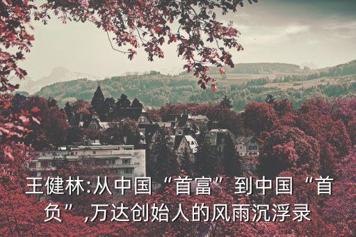  王健林:從中國“首富”到中國“首負”,萬達創(chuàng)始人的風(fēng)雨沉浮錄