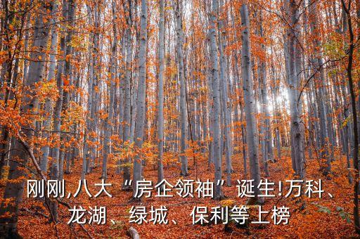 剛剛,八大“房企領(lǐng)袖”誕生!萬(wàn)科、龍湖、綠城、保利等上榜