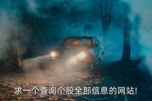 求一個查詢個股全部信息的網站!