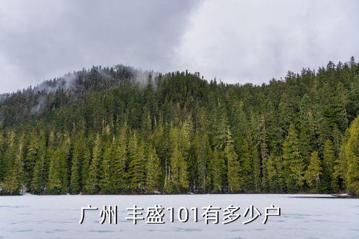 廣州 豐盛101有多少戶(hù)