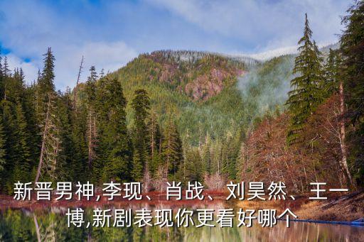 新晉男神,李現(xiàn)、肖戰(zhàn)、劉昊然、王一博,新劇表現(xiàn)你更看好哪個(gè)