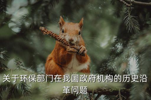 關(guān)于環(huán)保部門在我國(guó)政府機(jī)構(gòu)的歷史沿革問題