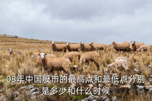 08年中國股市的最高點(diǎn)和最低點(diǎn)分別是多少和什么時候