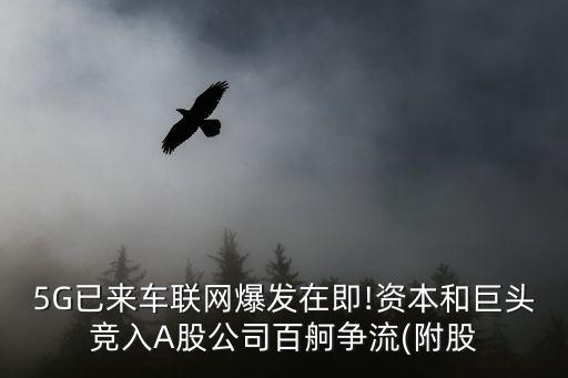 5G已來車聯網爆發(fā)在即!資本和巨頭競入A股公司百舸爭流(附股