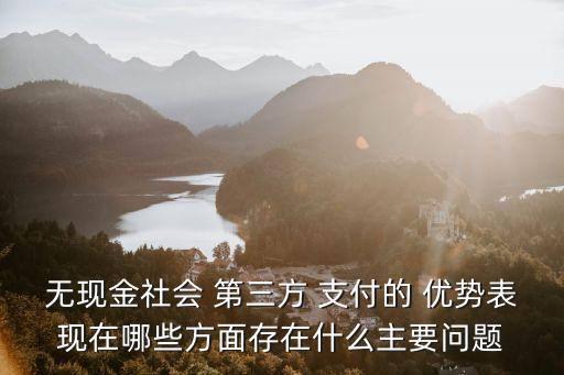 無現金社會 第三方 支付的 優(yōu)勢表現在哪些方面存在什么主要問題