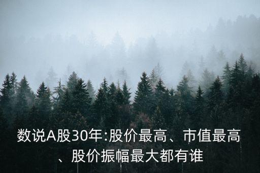 數(shù)說A股30年:股價最高、市值最高、股價振幅最大都有誰