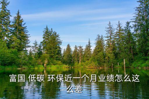 富國 低碳 環(huán)保近一個(gè)月業(yè)績?cè)趺催@么差