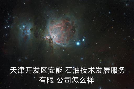  天津開發(fā)區(qū)安能 石油技術(shù)發(fā)展服務有限 公司怎么樣