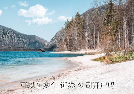 可以在多個 證券 公司開戶嗎