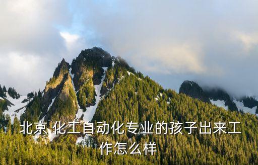  北京 化工自動(dòng)化專業(yè)的孩子出來(lái)工作怎么樣