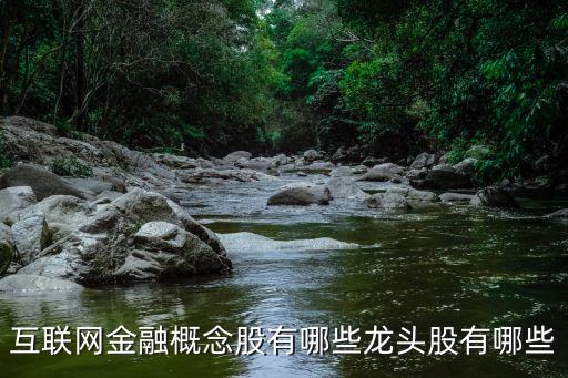互聯(lián)網金融概念股有哪些龍頭股有哪些