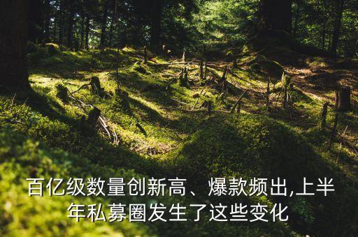  百億級數(shù)量創(chuàng)新高、爆款頻出,上半年私募圈發(fā)生了這些變化