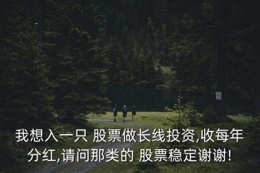 我想入一只 股票做長(zhǎng)線投資,收每年分紅,請(qǐng)問(wèn)那類(lèi)的 股票穩(wěn)定謝謝!