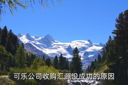 可口可樂公司收購匯源沒成功的原因