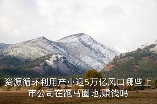 資源循環(huán)利用產(chǎn)業(yè)迎5萬(wàn)億風(fēng)口哪些上市公司在跑馬圈地,賺錢(qián)嗎